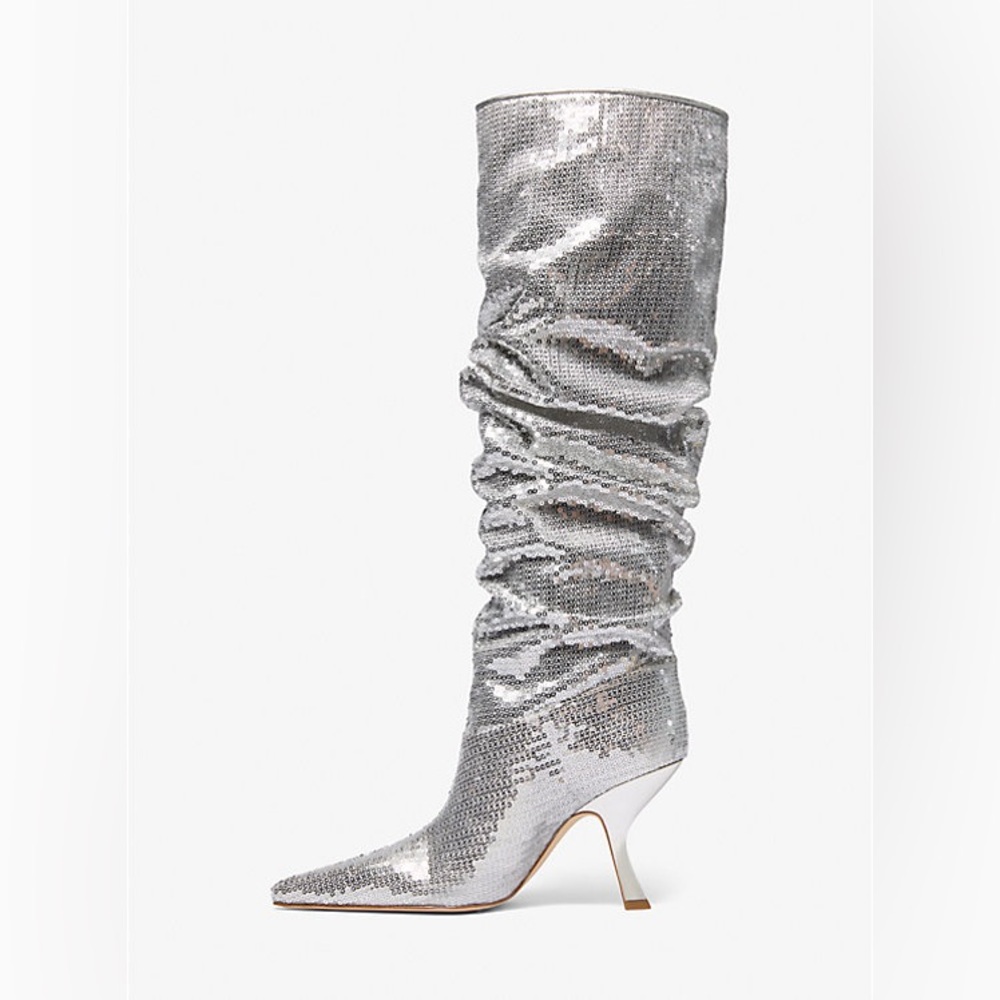 MSRP $325 MICHAEL MICHAEL KORS Luna Sequined Boot - Picture 4 of 7